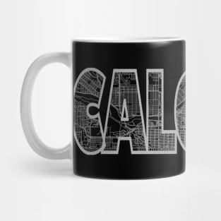 Calgary Street Map Mug